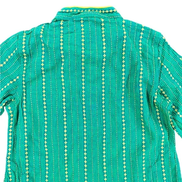 Fabindia • Kids Green Printed Kurta - Picture 7 of 8